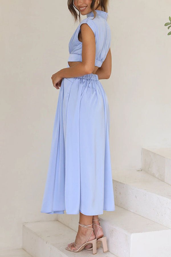 Quincy | Midi-mekko Leikkauksella ja Taskuilla