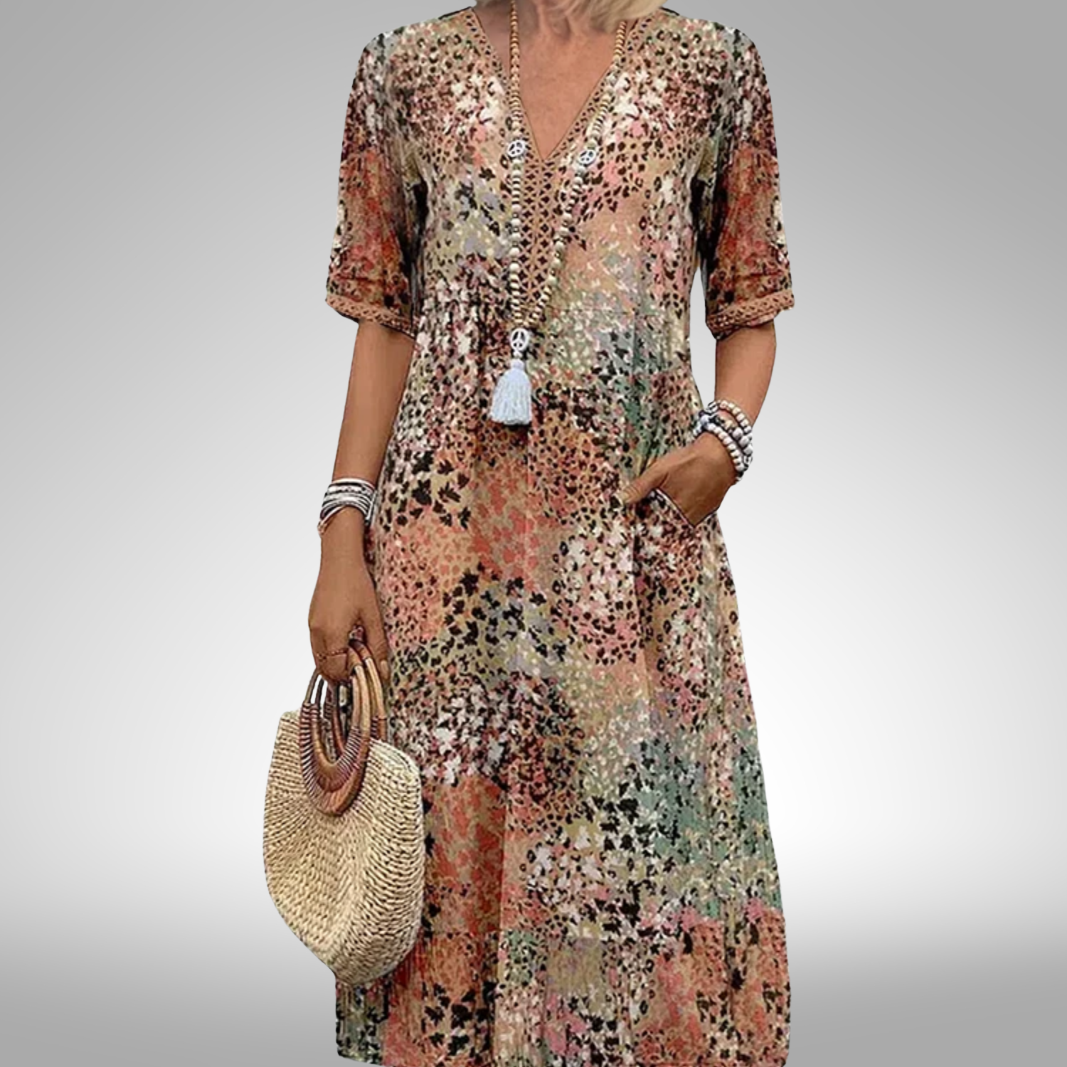 Sorein™ | Värisevä midi-mekko